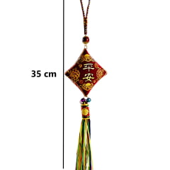 Pendulo Chaveiro Oriental Kanji - Vermelho