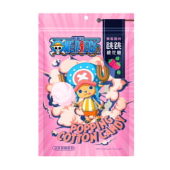 Algodão Doce One Piece Chopper Sabor Morango Cotton Candy - 25 gramas