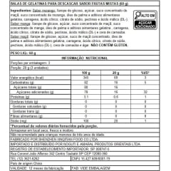 Bala 3D Descascar Gummy Frutas Divertida 60g