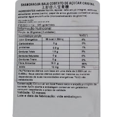 Bala Chinesa Sabor Frutas Shanghaojia - 96 gramas