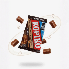 Bala de Café Sem Açúcar Coffee Candy Kopiko Diet em Tablete Blister - 32 gramas