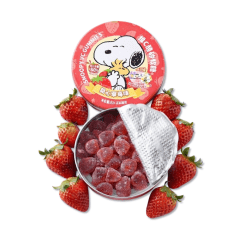 Bala de Goma Snoopy VC Gummies Sabor Morango - Edição Colecionável Choctim 82 gramas