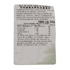Bala de Leite Sabor Mirtilo Blueberry Haoliyuan - 320 gramas