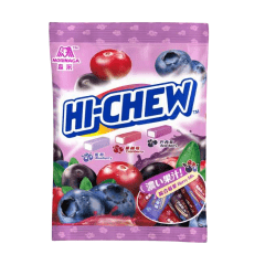 Bala Mastigável Macia Sabor Variados ( Blueberry , Cranberry, Açaí) Hi-Chew - 90 gramas