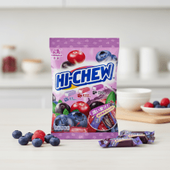 Bala Mastigável Macia Sabor Variados ( Blueberry , Cranberry, Açaí) Hi-Chew - 90 gramas