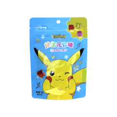 Bala Pokemon Pikachu de Goma Sabor Frutas - 75g