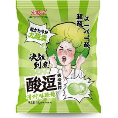 Kit Bala Sabor Limão Super Azeda Hong Tai Kee 65 gramas - 5 Pacotes