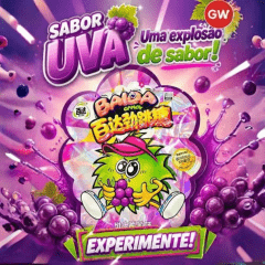 Kit de Bala Explosiva Baida Candy 30 gramas - 3 Sabores