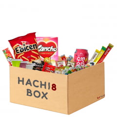 Kit de Doces Bebidas Snacks Hachi8 Box - 30 Itens