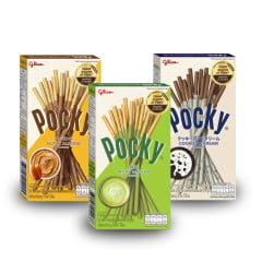 Kit Pocky Biscoito de Palito - 3 Sabores