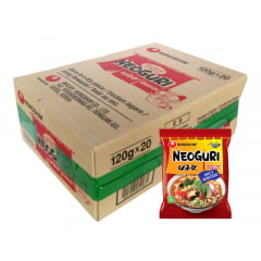 Caixa de Lamen Coreano Neoguri Udon Sabor Picante e Frutos do Mar 100g - 20 Pacotes