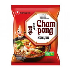Lamen Coreano Champong Frutos do Mar Ramyun Noodle - 124 gramas