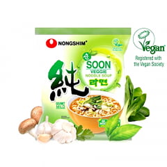 Lamen Coreano Vegetariano Suave Nongshim Ramyun - 112 gramas