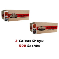 Molho Shoyu Premium Sachê Mitsuwa 8 ml - 500 unidades