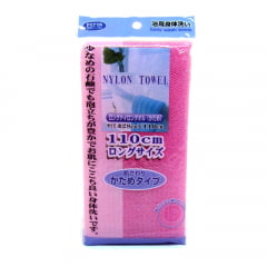 Toalha de banho Japonesa Rosa em Nylon - Bucha