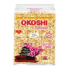 Okoshi Tradicional Flocos de Arroz Caramelizado - 200 gramas