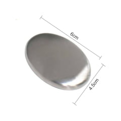 Sabonete para Tirar Odores Oval Steel Soap - Aço Inox