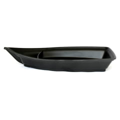 Barca Preta para Servir Sushi ou Açai - 1,6L - 41cm x 17,5cm x 4,5cm