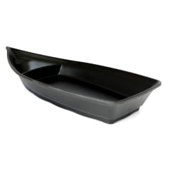 Barca Preta para Servir Sushi ou Açai - 1L - 33cm x 14cm x 3,5cm