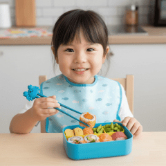 Clip com Hashi formato de Carangueijo Nisha - Azul