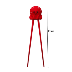 Clip com Hashi formato de Polvo Nisha - Vermelho