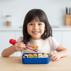 Clip com Hashi formato de Polvo Nisha - Vermelho Clip com Hashi formato de Polvo Nisha - Vermelho