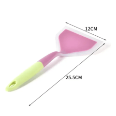 Espátula de Silicone Oriental Roxo e Verde - 26cm
