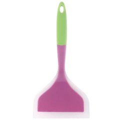 Espátula de Silicone Oriental Roxo e Verde - 26cm