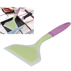Espátula de Silicone Oriental Verde e Roxo - 26cm