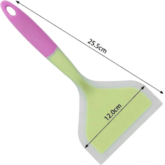 Espátula de Silicone Oriental Verde e Roxo - 26cm