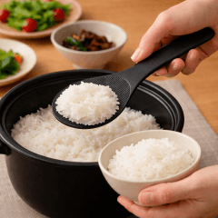 Chamoji Colher Antiaderente para Arroz - Preta