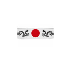 Faixa Japonesa Hachimaki para Sushiman Ryuu Dragão - Branco