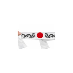 Faixa Japonesa Hachimaki para Sushiman Ryuu Dragão - Branco
