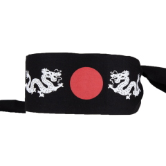 Faixa Japonesa Hachimaki para Sushiman Ninja - Preto - Hachi8