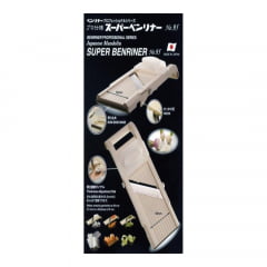 Fatiador de Legumes Japonês Mandolin Super Benriner Serie Profissional - com 3 Lâminas Trocáveis