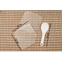Forma Folha para fazer Temaki  2 Unidades 12 cm + 1 Colher Chamoji 