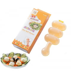 Forma Para Preparar Arroz Sushi Redondo Fácil Rice Ball Shaker - Laranja