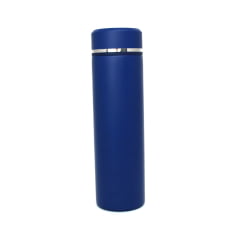 Garrafa Isotérmica Azul com Painel de Temperatura - 500ml