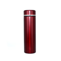 Garrafa Isotérmica Vermelha com Painel de Temperatura - 500ml