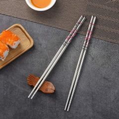 Hashi de Metal (Palitinho Japonês) - Flor de Sakura Versão 2