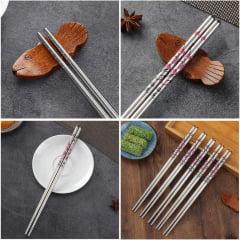 Hashi de Metal (Palitinho Japonês) - Flor de Sakura Versão 2