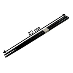 Hashi de Plástico - Preto - 22 cm