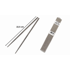 Jogo de Hashi  (Palitinho Japonês) Metal - 6 unidades