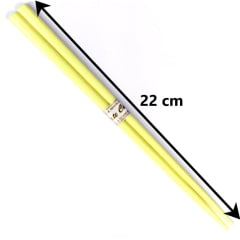 Kit Jogo de Hashi de Plástico Creme - 10 Unidades - 22 cm
