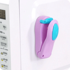 Mini Seladora Portátil com Imã Tipo Coreana Azul e Roxo - 8cm