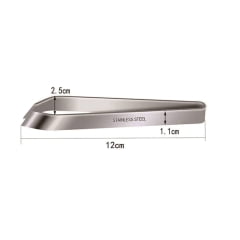 Pinça de Aço Inox para Tirar Espinha de Peixe - 12cm
