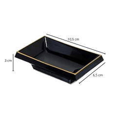 Pires retangular para sashimi sushi - Nozoki