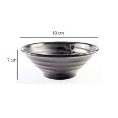 Tigela Japonesa para Lamen Preta 800ml
