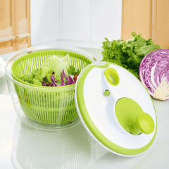  Seca Salada Pote Centrífuga Secador de Folhas, Frutas e Vegetais - 5L 