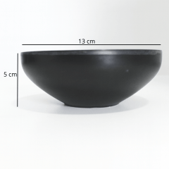 Tigela Japonesa Owan Preto Detalhado em Cobre - 300ml